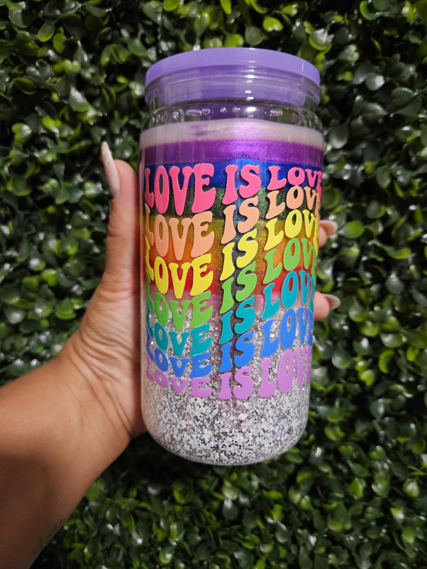 Pride Month Snow Globe Tumbler