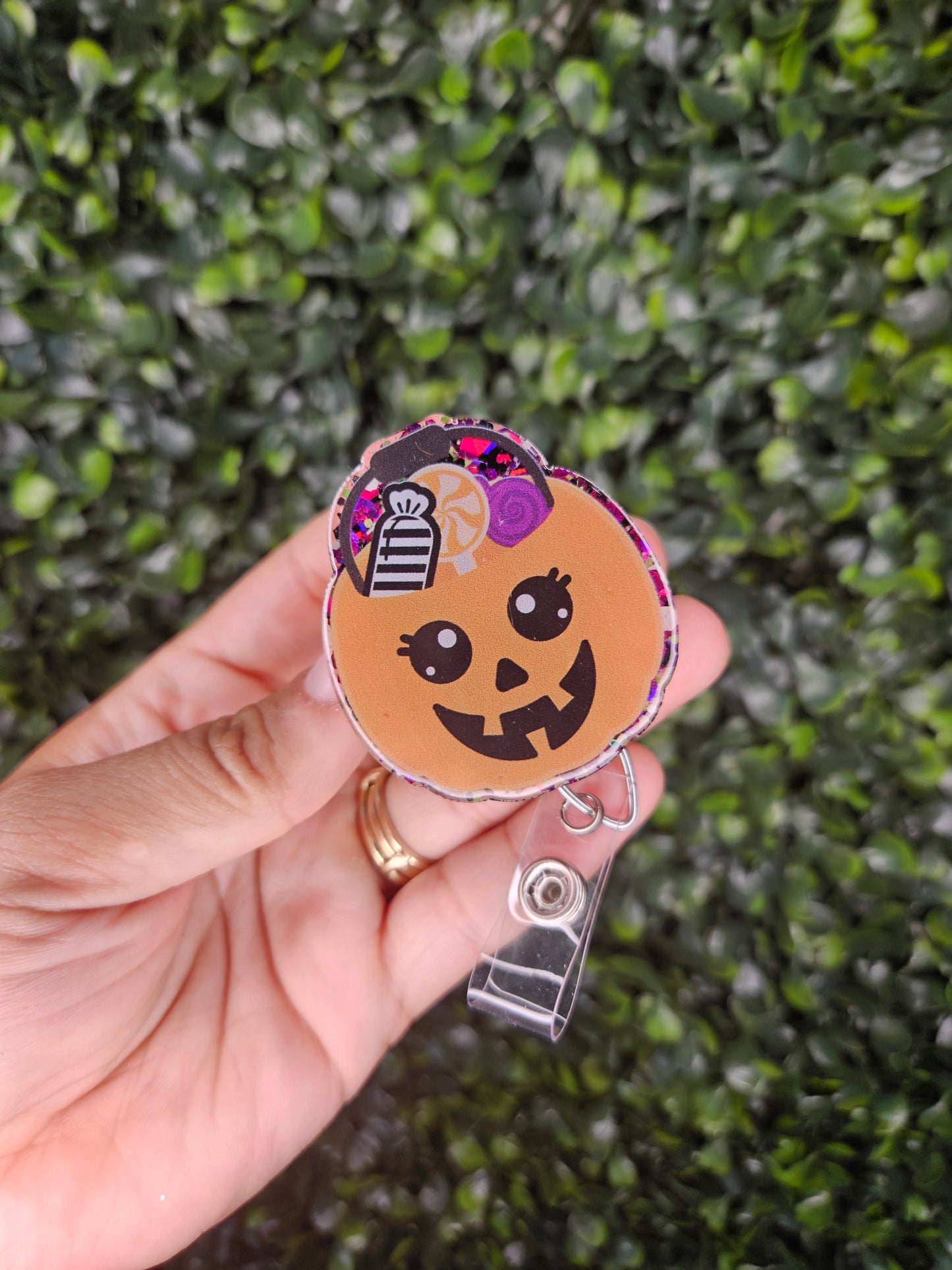 Halloween Candy Bucket Badge Topper