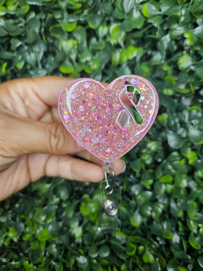 Heart Breast Cancer Awareness Topper