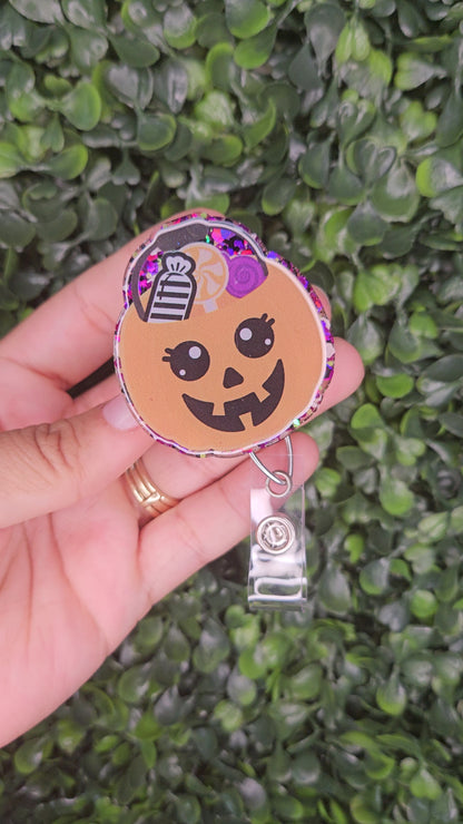 Halloween Candy Bucket Badge Topper